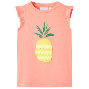 Camiseta de niños color coral neón 116 D