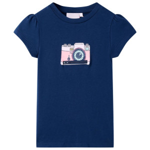 Camiseta infantil azul marino 140 D