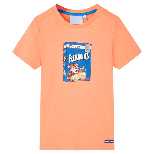 Manga curta t-shirt laranja néon 116 D