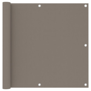 Toldo para balcão de tecido Oxford cinza taupe 90x500 cm D