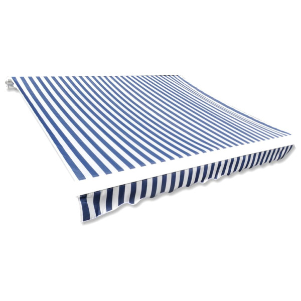 Toldo de lona azul y blanco 350x250 cm D