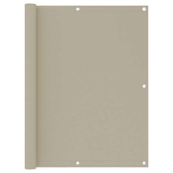 Toldo para balcão tecido oxford beige 120x600 cm D