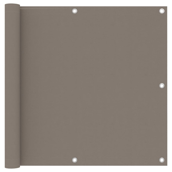 Toldo para balcão de tecido Oxford cinza taupe 90x400 cm D