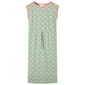 Vestido de adolescente verde de menta velha 128 D