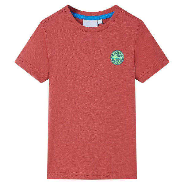 Camiseta de niños color pimentón 104 D