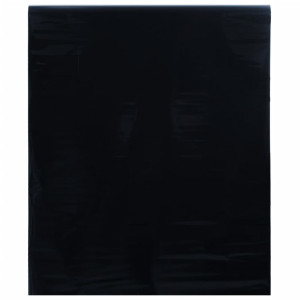 Janela manchada laminado preto PVC 45x2000 cm D