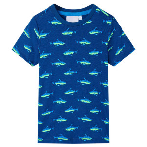 Camiseta de niños azul oscuro 92 D