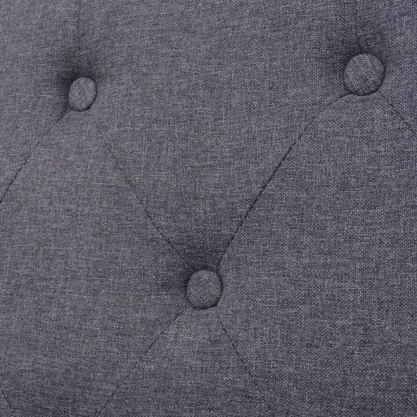 Conjunto de sofás 2 piezas tela gris M 2