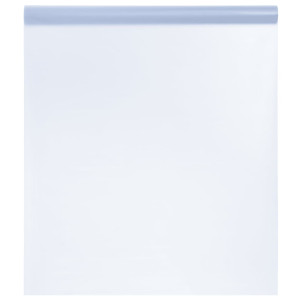 Folha de janela manchada transparente cinza PVC 60x500 cm D