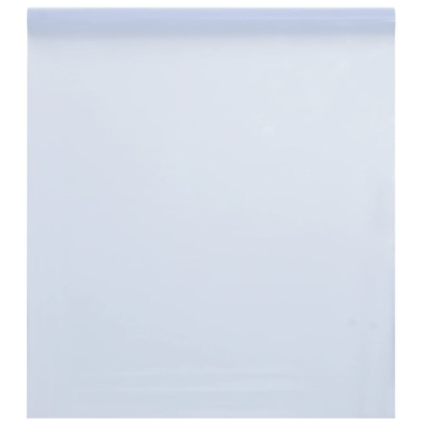 Folha de janela manchada transparente PVC branco 60x500 cm D