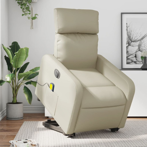 Assento de massagem elevador eléctrico de couro sintético D