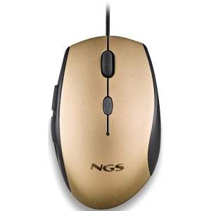 RATO ÓPTICO NGS MOTH GOLD WIRED ERGONOMIC SILENT ouro D
