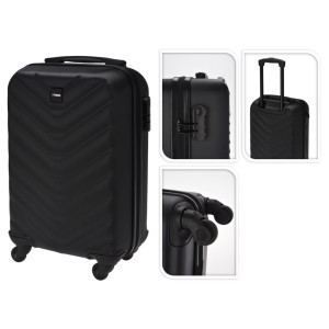 ProWorld Maleta con diseño de rombo negra 28 L D