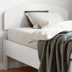 Cabeça de cama madeira maciça de pinho branco 75 cm D