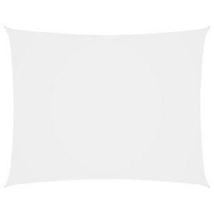 Toldo de vela rectangular tela Oxford blanco 2x3 m D