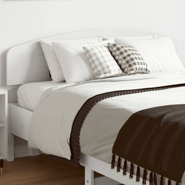 Cabeça de cama madeira maciça de pinho branco 135 cm D