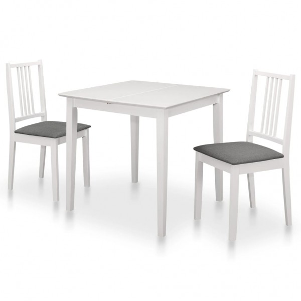 Conjunto de móveis para sala de jantar 3 peças em MDF branco D
