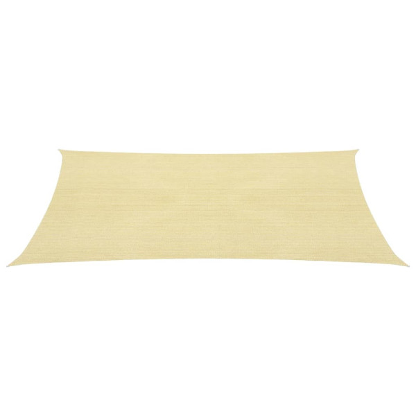 Toldo de vela rectangular HDPE 4x6 m beige D