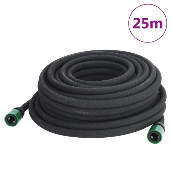 Mangueira porosa para jardim borracha preta 16 mm 25 m D