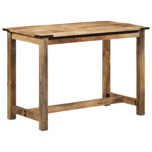 Mesa de jantar de madeira maciça de mangue 110x55x75 cm D