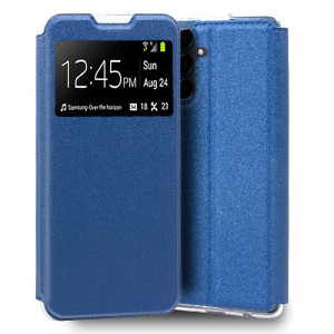 Fundação COOL Flip Cover para Samsung A556 Galaxy A55 5G Liso Azul D