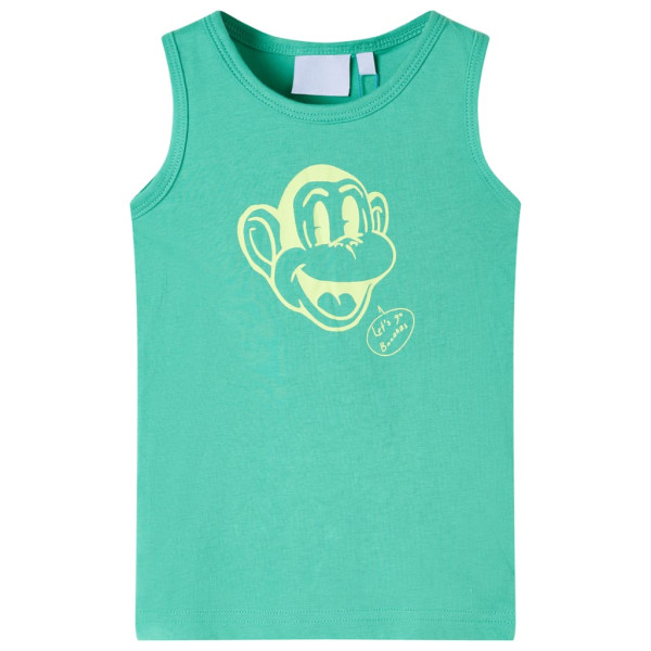 Camiseta de tirantes infantil verde 92 D