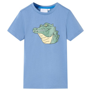 Camiseta infantil azul medio 92 D