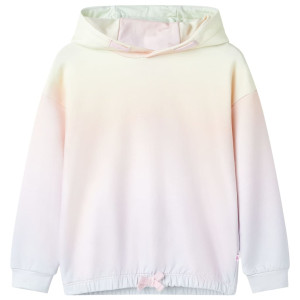 Sudadera infantil con capucha blanco estrellado 104 D