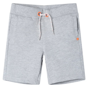 Pantalón corto infantil con cordón gris 128 D