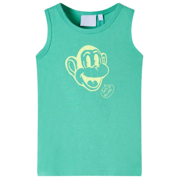 Camiseta de tirantes infantil verde 116 D