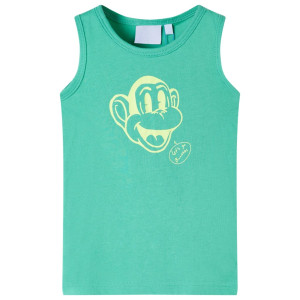 Camiseta de tirantes infantil verde 140 D