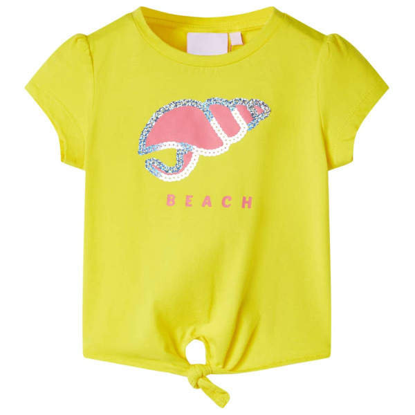 T-shirt infantil amarela 140 D