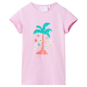 Camiseta infantil color lila 140 D