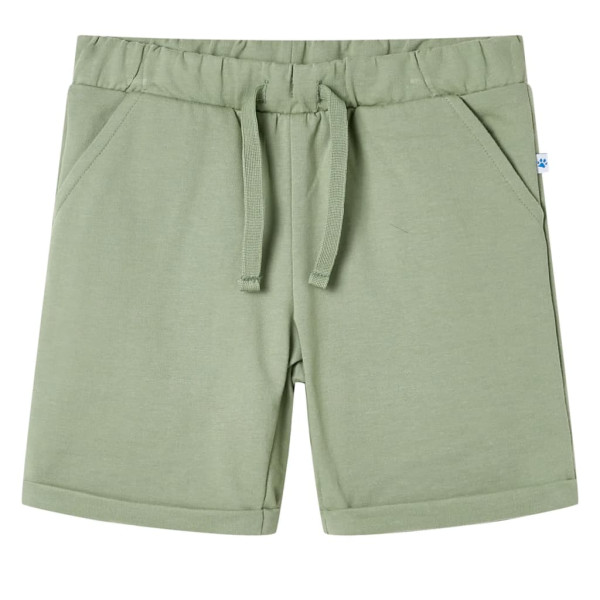 Shorts infantis com cabo caqui transparente 140 D