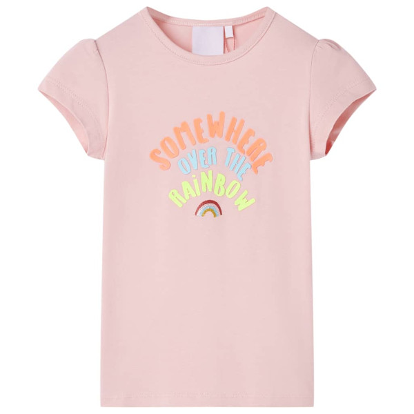 T-shirt infantil rosa claro 104 D