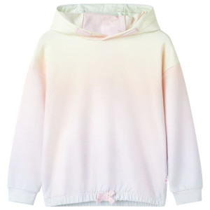 Sudadera infantil con capucha blanco estrellado 116 D