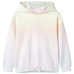 Sudadera infantil con capucha blanco estrellado 92 D