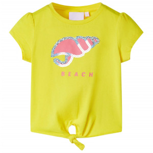 T-shirt infantil amarela 104 D