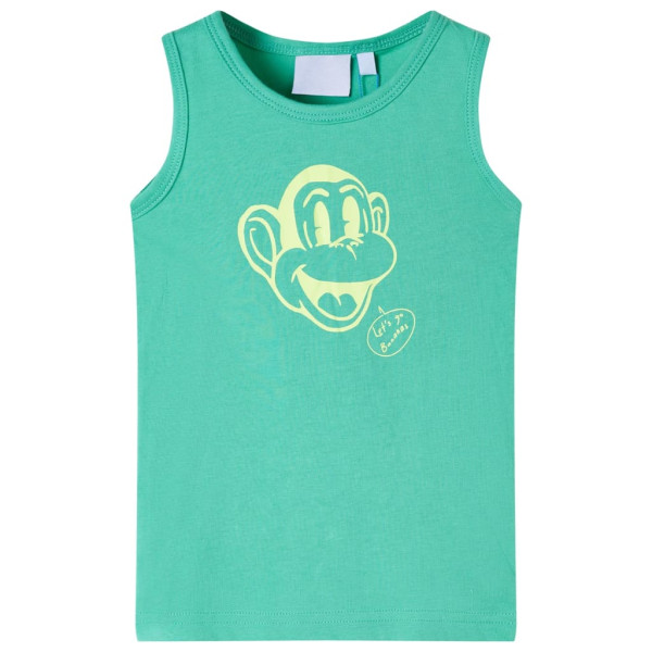 Camiseta de tirantes infantil verde 128 D