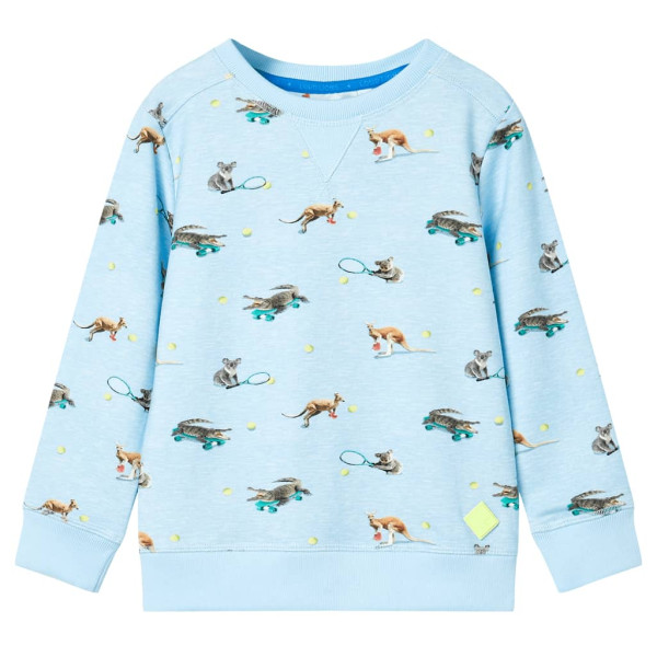 Sudadera infantil azul claro mélange 116 D