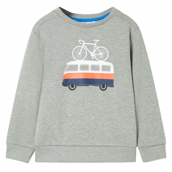 Sudadera infantil caqui claro mélange 104 D