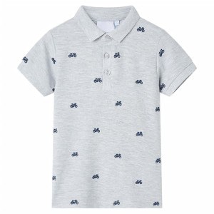 Polo infantil gris melange 104 D