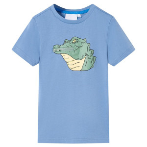 T-shirt infantil azul médio 104 D