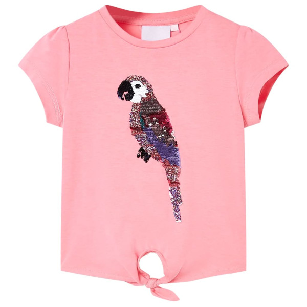 Camiseta infantil rosa fluorescente 104 D