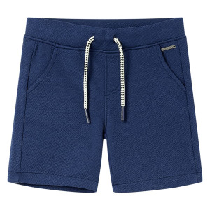 Shorts infantis com cordão azul escuro 140 D