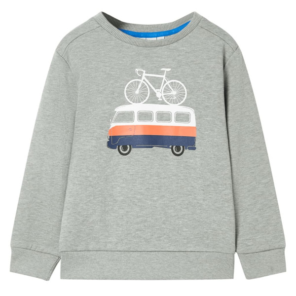 Sudadera infantil caqui claro mélange 116 D