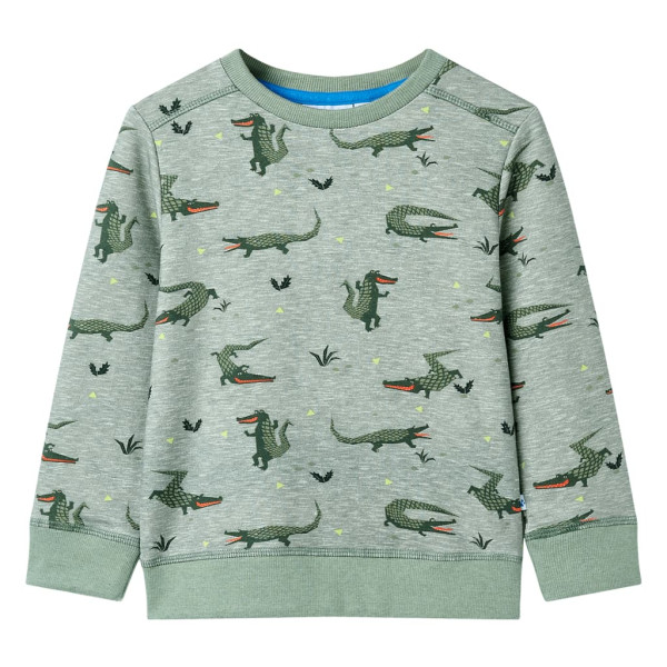 Sudadera infantil caqui claro mélange 116 D