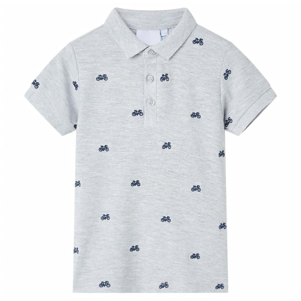 Polo infantil gris melange 92 D