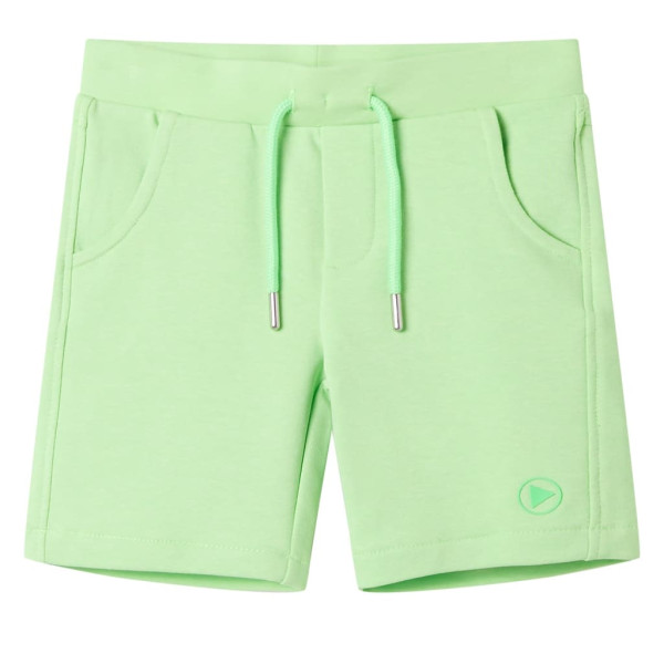 Pantalón corto infantil verde flúor 140 D