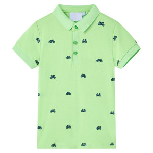 Polo infantil verde neón 92 D